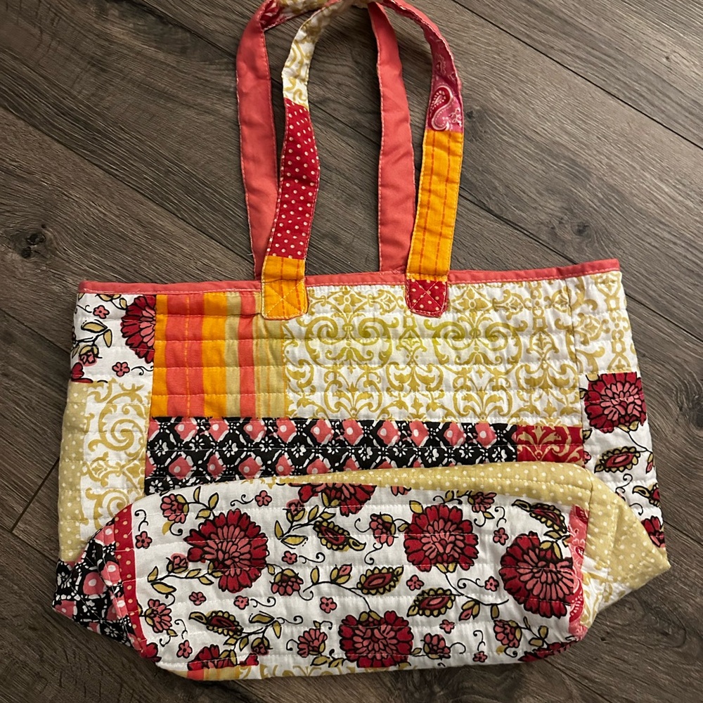 Multicolor Patchwork Tote - Picture 2 of 6